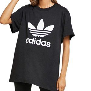 Adidas Originals Black Trefold Logo Boxy T-Shirt